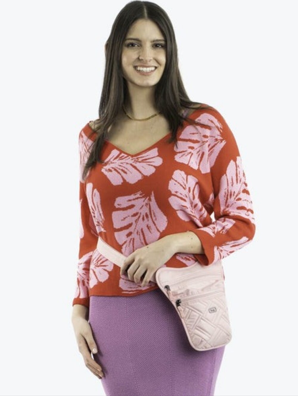 COWGIRLS! $45 Retail NWT Holster-style Lug Crossbody "Slingshot" In Bubble Pink